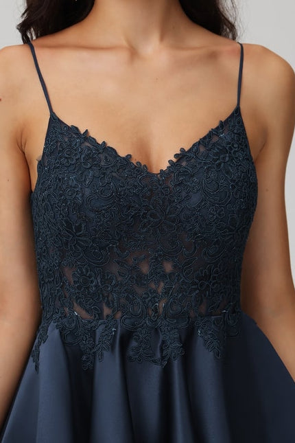 Robe De Bal Satinée Courte - gallery 3