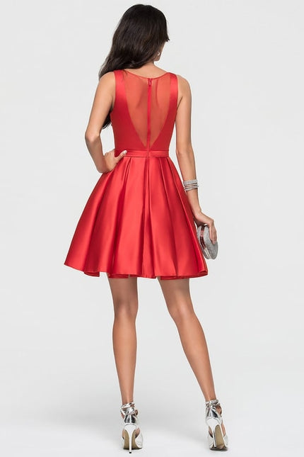 Robe De Bal Satin À Volants - gallery 4