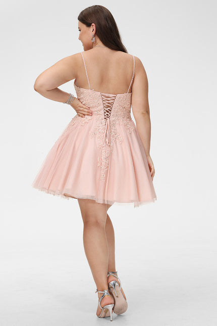 Robe De Bal Courte Perlée - gallery 9