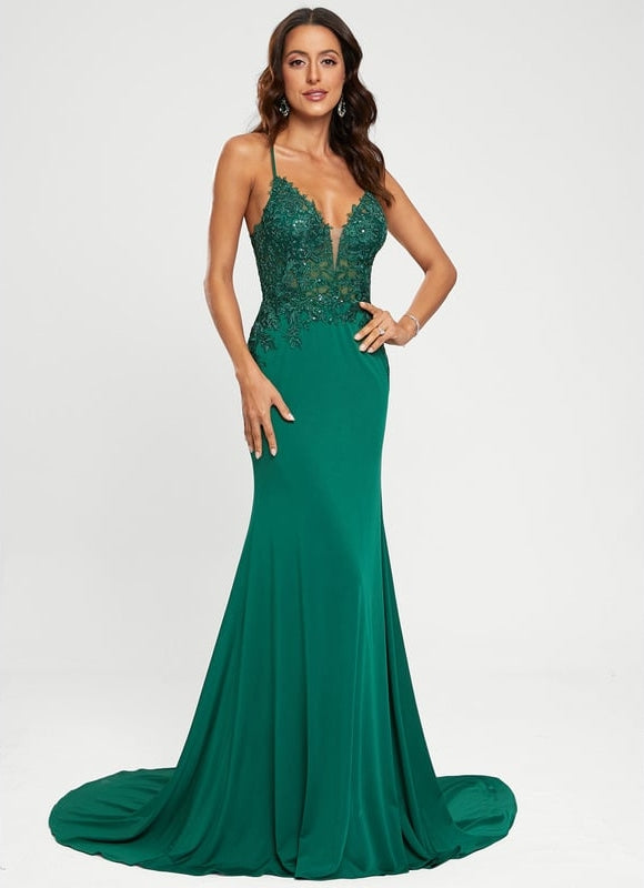 Robe De Bal Émeraude Glamour - gallery 4