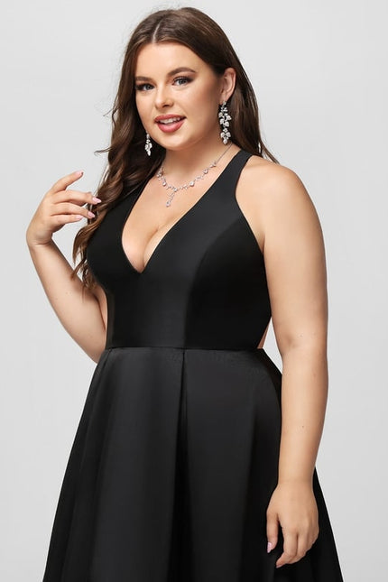 Robe De Bal Asymétrique Satinée - gallery 9