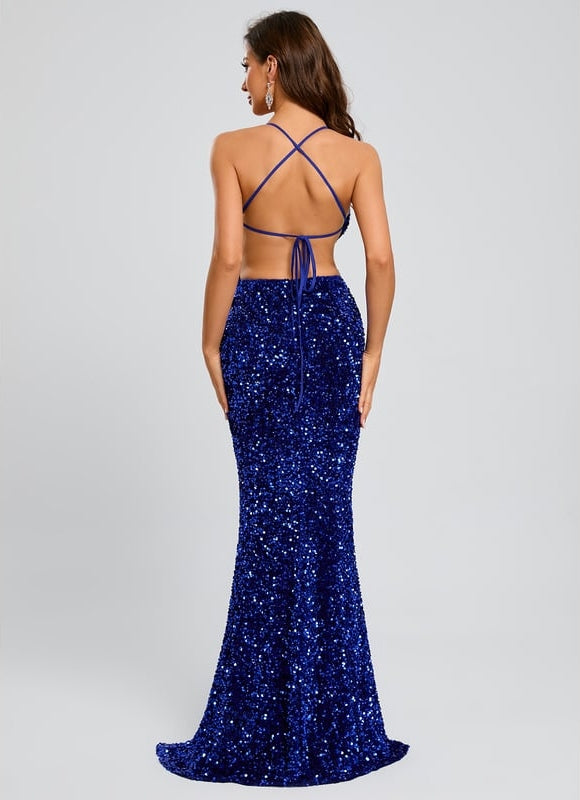 Robe De Bal Sirène Scintillante - gallery 9