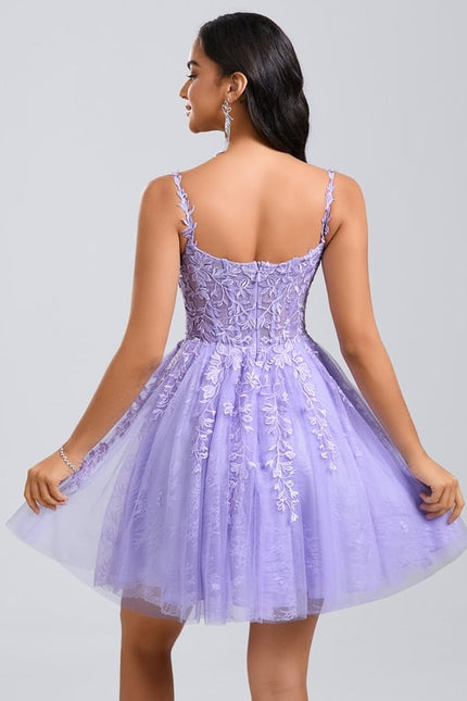 Robe De Bal Courte Tulle Brodée - gallery 6