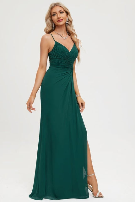Robe De Bal Émeraude Fluide - gallery 5
