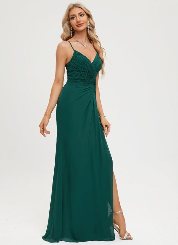 Robe De Bal Émeraude Fluide - gallery 5