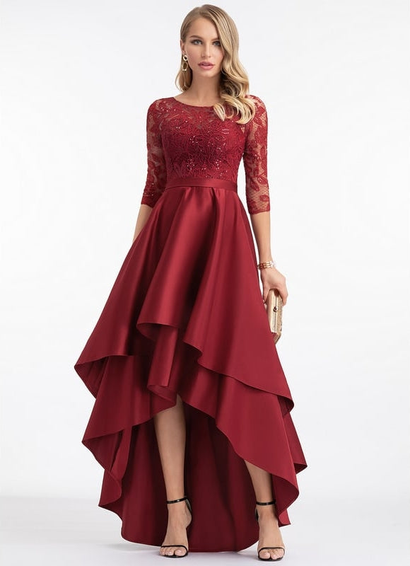 Robe De Bal Asymétrique Chic - gallery 3