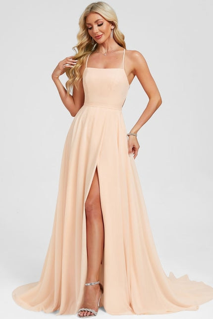 Robe De Bal Pêche Élégante - gallery 5