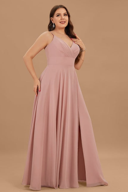 Robe De Bal Longue Fluide Bleu - gallery 6