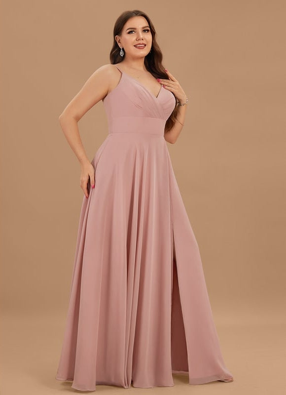 Robe De Bal Longue Fluide Bleu - gallery 6