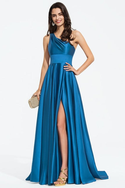 Robe De Bal Satin Céleste - gallery 2