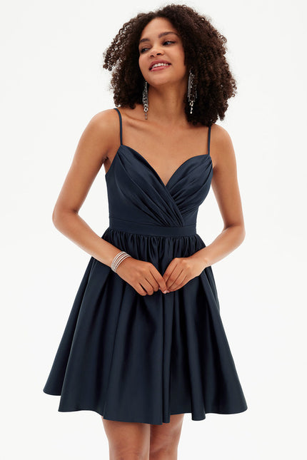 Robe De Bal Satinée Décontractée - gallery 2