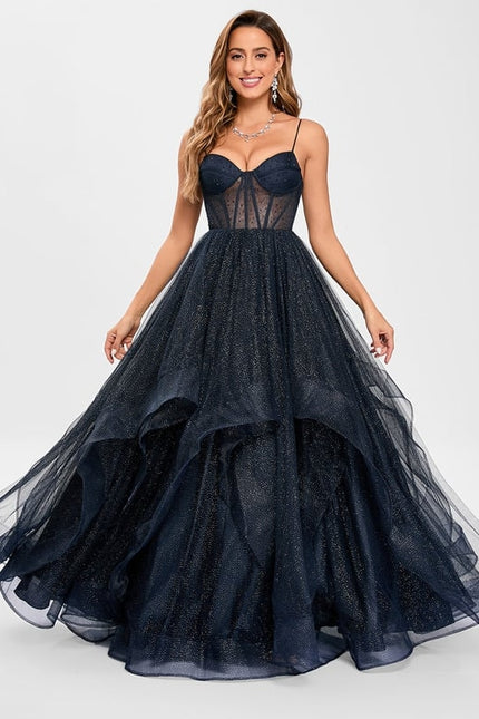 Robe De Bal De Bal Tulle Étoilé