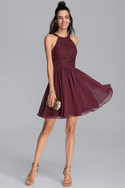Robe De Bal À Volants Marine - gallery 5