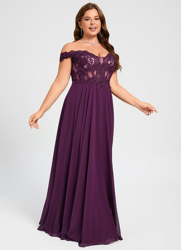 Robe De Bal Violette Élégante - gallery 9