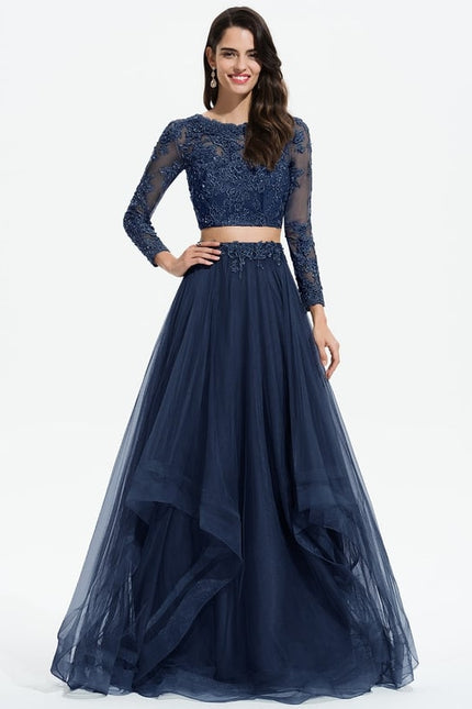 Robe De Bal De Bal Rose Ornée