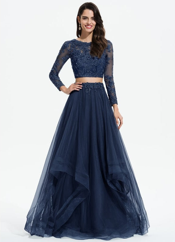 Robe De Bal De Bal Rose Ornée