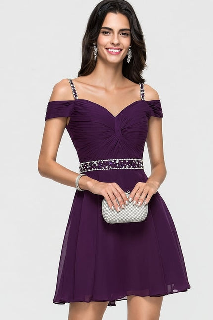 Robe De Bal Courte Étoilée