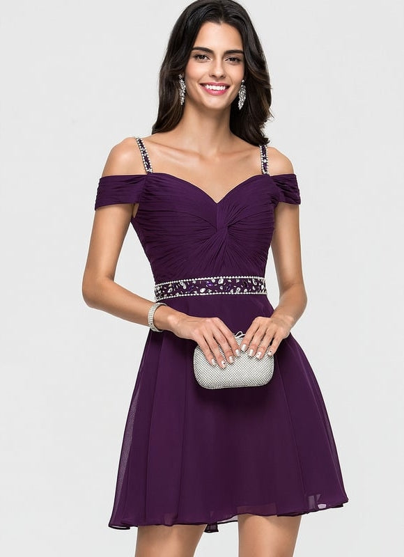 Robe De Bal Courte Étoilée