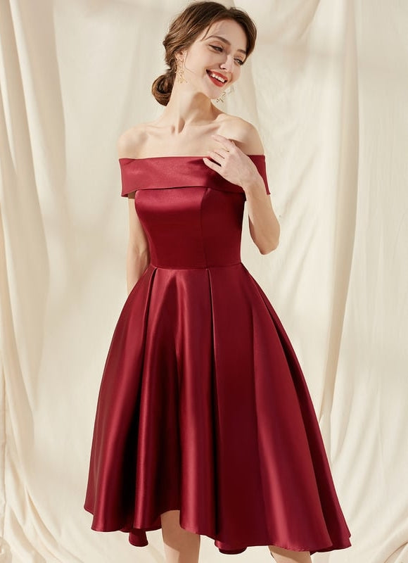 Robe De Bal Rouge Velours Chic - gallery 2