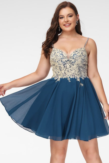 Robe De Bal Bleu Poudré Chic - gallery 4