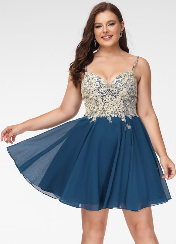 Robe De Bal Bleu Poudré Chic - gallery 4