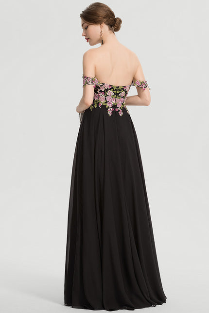 Robe De Bal Éthérée Noire - gallery 4