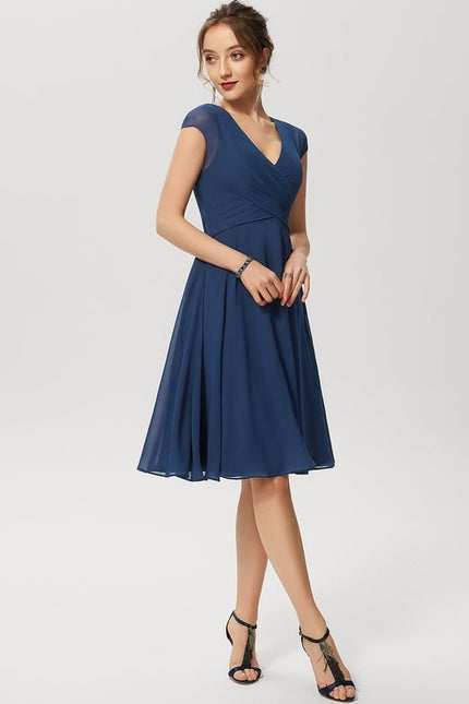 Robe De Bal Mousseline Bordeaux - gallery 1