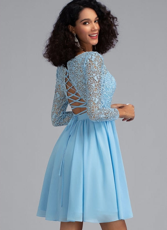 Robe De Bal À Volants Marine