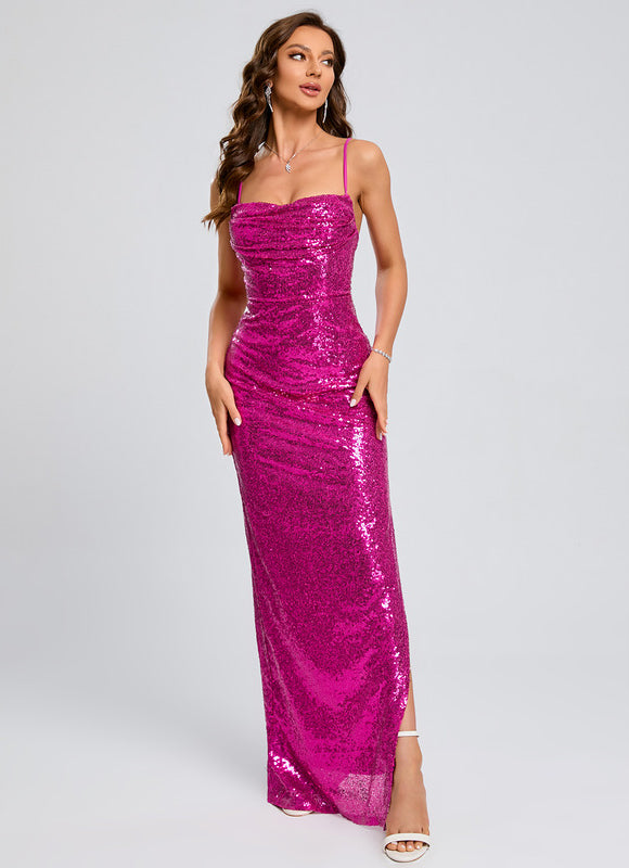 Robe De Bal Glamour Marine - gallery 7