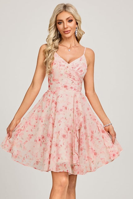 Robe De Bal Fleurie Poudrée - gallery 3