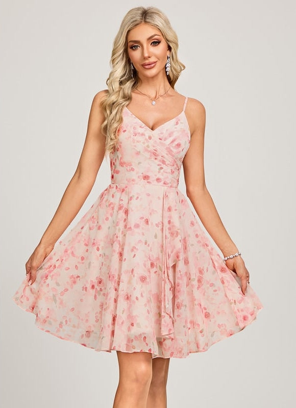 Robe De Bal Fleurie Poudrée - gallery 3
