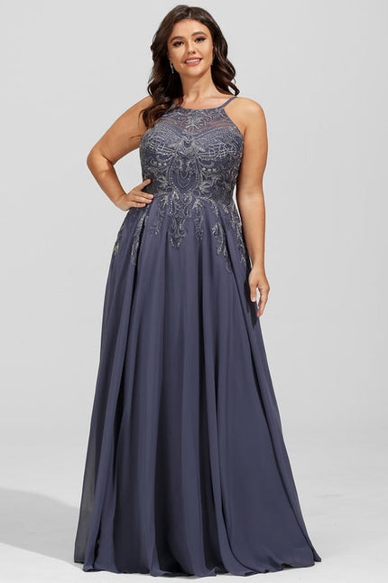 Robe De Bal Fluide Ornée - gallery 8