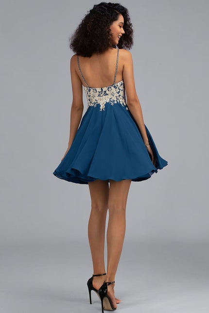 Robe De Bal Bleu Poudré Chic - gallery 2