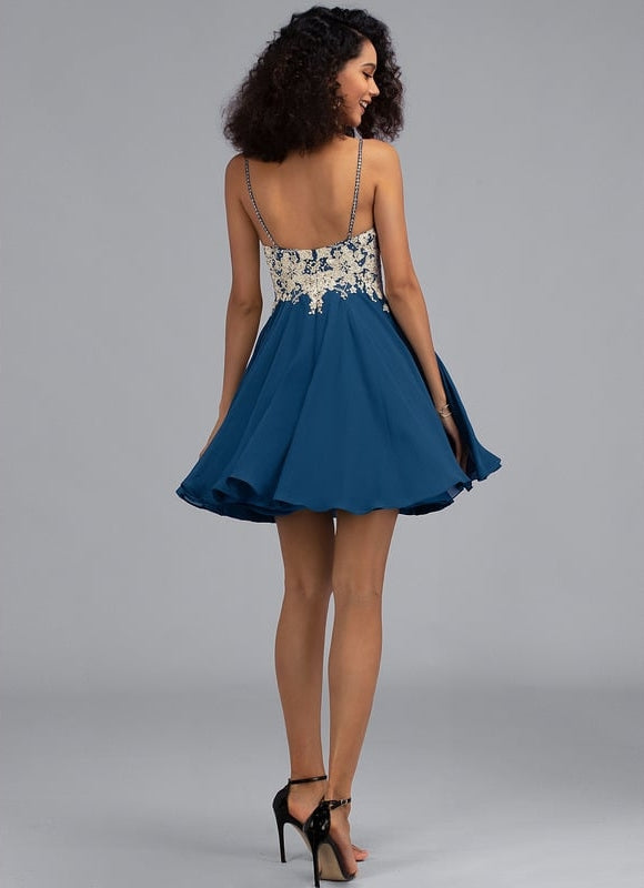 Robe De Bal Bleu Poudré Chic - gallery 2