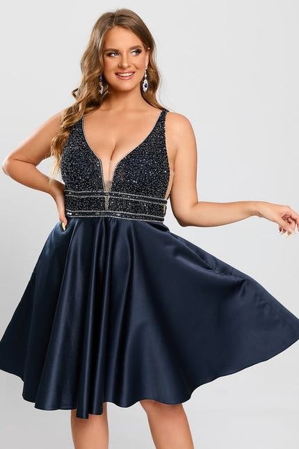 Robe De Bal Satinée Étoilée - gallery 5