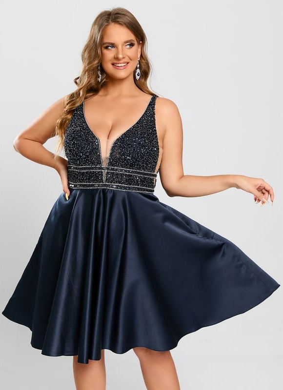 Robe De Bal Satinée Étoilée - gallery 5