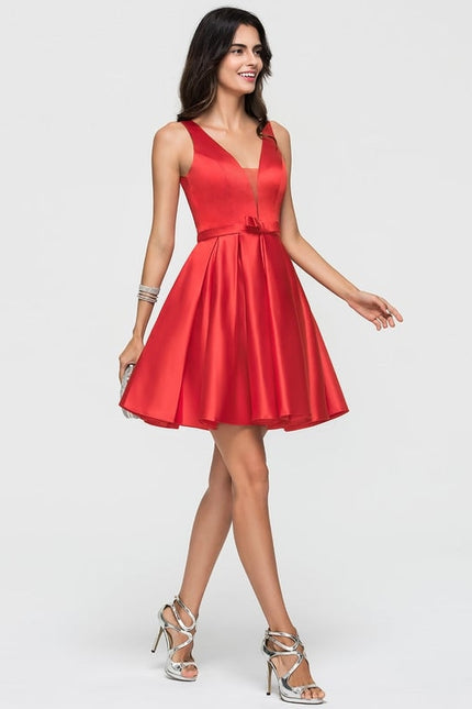 Robe De Bal Satin À Volants - gallery 2