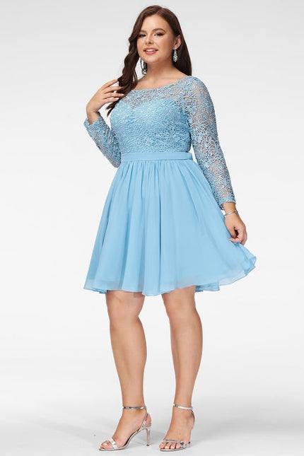 Robe De Bal À Volants Marine - gallery 7