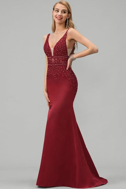 Robe De Bal Satinée Rubis