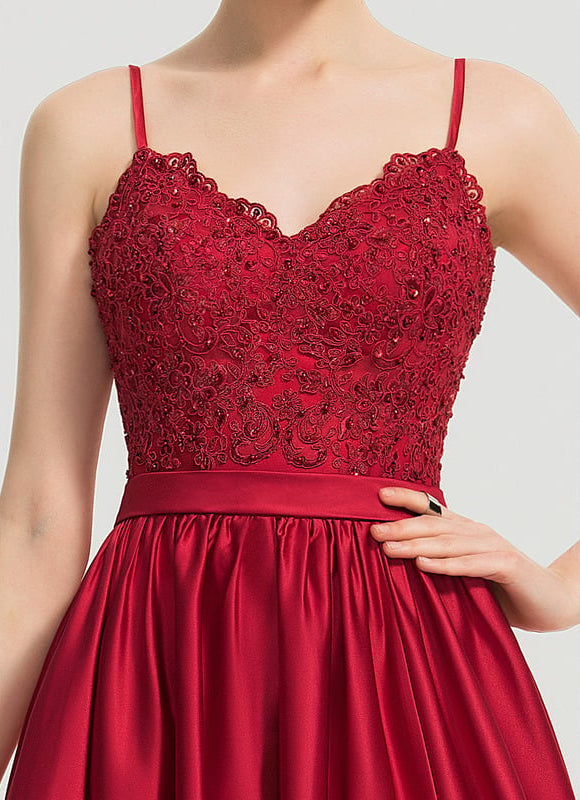 Robe De Bal Ébène Satinée - gallery 5