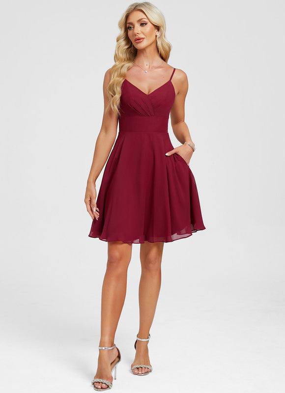 Robe De Bal Col V Fluide - gallery 3