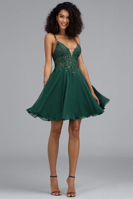 Robe De Bal Sérénité Émeraude Étoilée - gallery 3