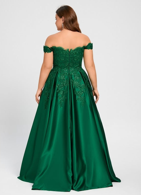 Robe De Bal Émeraude Opulente - gallery 5