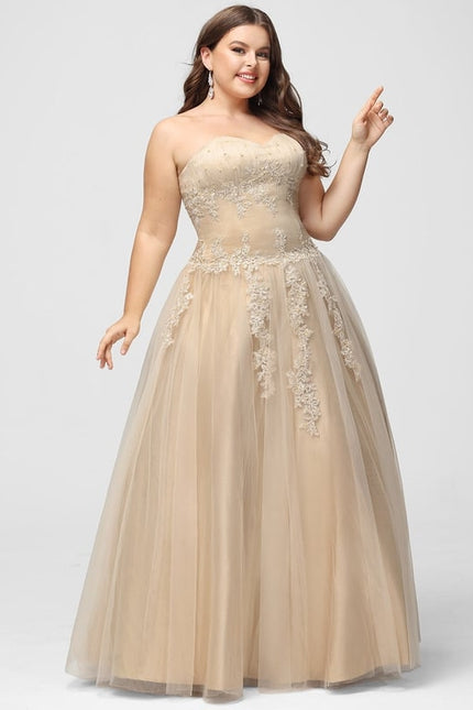 Robe De Bal Tulle Beige - gallery 5