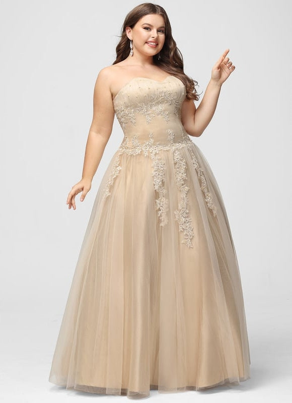 Robe De Bal Tulle Beige - gallery 5