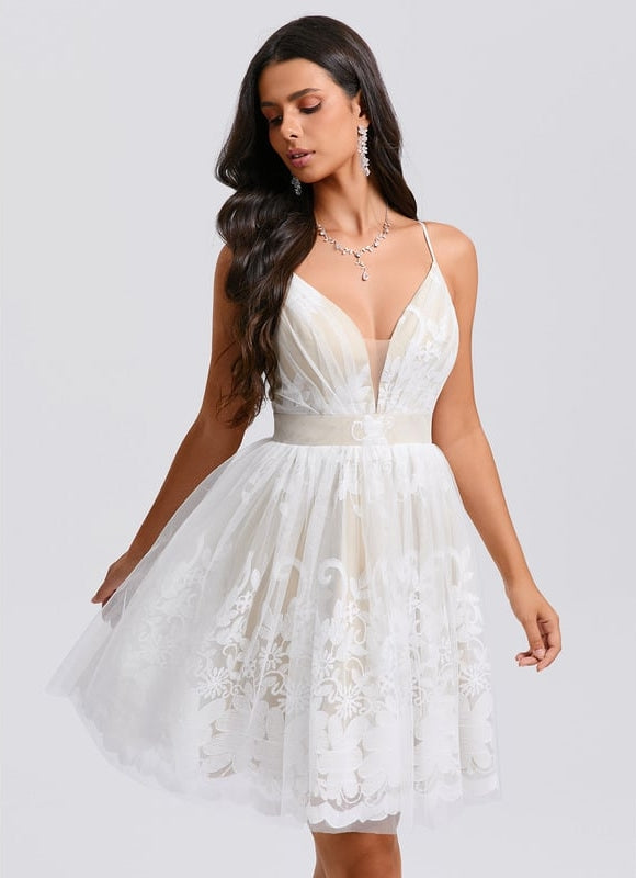 Robe De Bal Tulle Florale - gallery 1