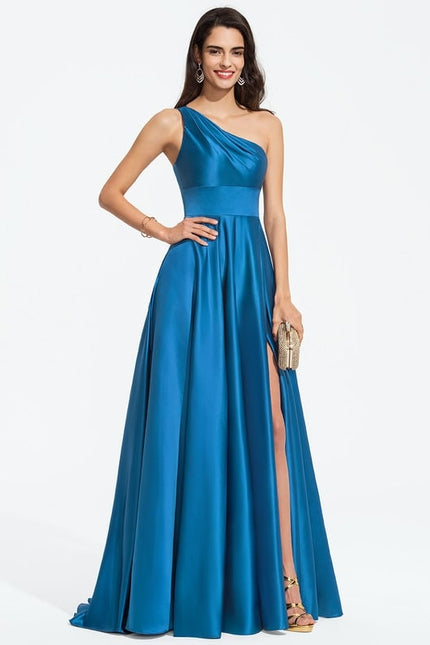 Robe De Bal Satin Céleste