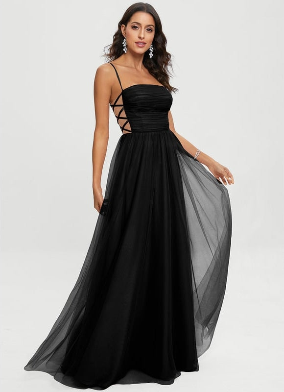 Robe De Bal Tulle Noire - gallery 4