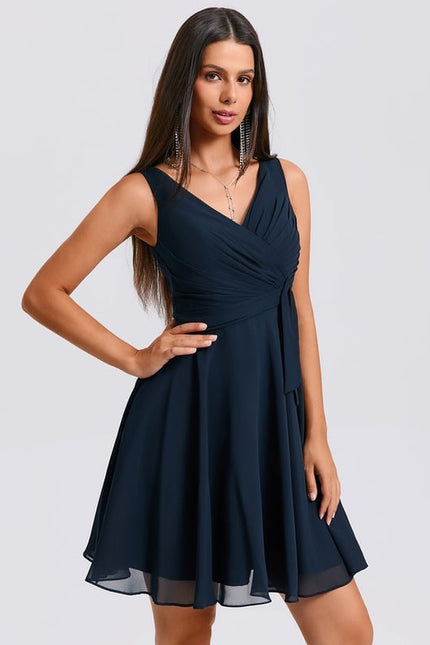 Robe De Bal Col V Fluide - gallery 2