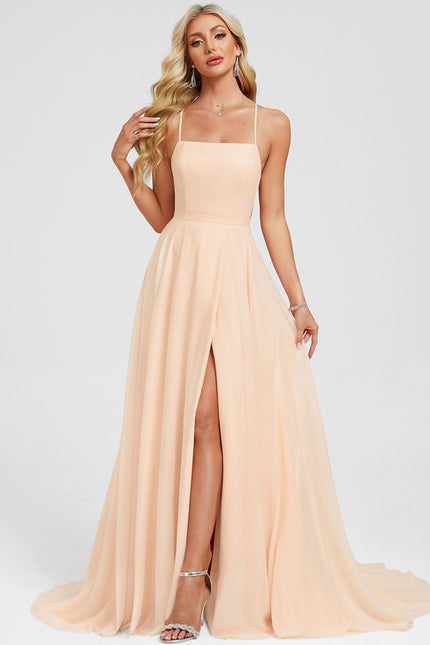 Robe De Bal Pêche Élégante - gallery 2